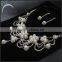 bridal jewelry sets Silver pearl necklace earring set