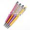 Office stationery custom wedding crystal touch stylus pen personalized logo luxury crystal pen