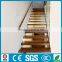 Diy indoor iron wood staircase with Led for UK project---YUDI