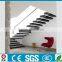 interior wood floating stairs/ staircase with led --YUDI
