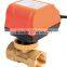 SR205 female thread motorized brass valve electric flow water ball valve