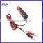Car cigarette lighter plug to banana plug with cable