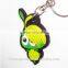 Fashion custom logo cartoon character soft pvc keychains no minimum,eco-friendly 3D cartoon keychain