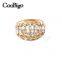 Fashion Jewelry Zinc Alloy High Quality Rhinestone Ring Ladies Wedding Party Show Gift Dresses Apparel Promotion Accessories