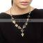 Triangle alloy square crystal wholesale chunky statement necklace in china, hawaiian necklace