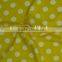 fabric elie saab white dot on light yellow poly milk fiber fabric Spandex Fabric 4way strentch