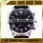Luxury Black Roma Face Black Leather Water Men's Dress Watch roma