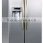 PCM white or silver door shell side by side refrigerator for sale