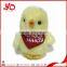 cute stuffed chicken plush toy, plush yellow chicken toys