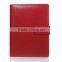 Trendy fashion design leather office supplies notebook with card slot