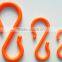 Wholesale small s shape plastic curtain towel hanger hooks