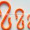 Wholesale small s shape plastic curtain towel hanger hooks