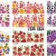 6 in 1 water transfer nail art stickers stickers nail New arrival nail stickers decal