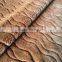 brown short pile wave pattern fake fur fabric for garment,bag