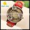 vintage charming genuine leather fashion best selling women bracelet watch(WJ-3557)