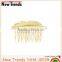 Beautiful alloy gold leaves hair combs hair jewelry high quality