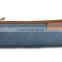Custom small denim zipper pencil pouch