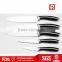 5PCS kitchen knife set with forged handle in block