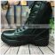 Hot sale genuine leather black tactical jungle military army boots