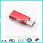 Metal usb type-c to micro-usb data charger adapter
