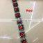 2017 New Fashion Red Rhinestone And Square Acrylic Chain for Shoe Decoration