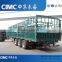 CIMC Quality Tri-axle Fence Semi Trailer ,Used Semi Livestock Stake Trailers