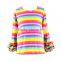 2016 kaiyo oem service long sleeve cotton ruffle shirt baby girls top design little girl model top 100