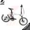 20" inch 6061 smooth welding technology aluminum alloy frame 16 speeds with folding Disc brake bike with solar