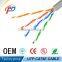 wholesale bare copper utp cat6 cable with UL utp cat5e 24awg type wire