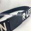 3.5cm Dark blue print canvas belt
