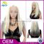 Whoesale cheap ponytail lacefront blonde wig ombre synthetic lace front wig