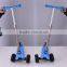 New year gift 3 big PU wheel foldable CE EN71 kids pedal kick rockboard scooter