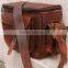 brown leather vintage style camera bag/pure leather bag for camera