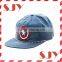 Custom design flat brim unstructured 6 panel snapback hat