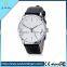 Top Selling 3ATM Japan Movt Leather Strap Anticlosewise Watch for Men