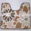 jacquard luxury ployester bath rug