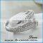 Hot new fashion elegant jewelry women charms gold silver ring 925