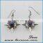 Top quality fashion women silver setting jewelry new quartz druzy earrings for sale
