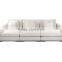 Customized drawing room sofa pure white fabric sofa latest corner sofa design
