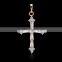 Women's Jewelry Accessories cross pendant necklace cubic zirconia yellow gold plated
