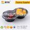 China supplier PET disposable plastic salad container with 2 compartments