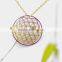 Fashion jewelry 2016 chakra flower of life pendant necklace