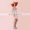 Hot Lace hollow Women Fashion New arrival Sexy white knee length lace evening dress