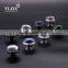 1 inch contemporary clear zinc base chrome plated crystal handle pull