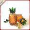 Wholesale Handmade Pineapple Glass Vase / High-grade Glass Bottle Flower Vase for decoration