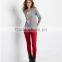 New Arrivals Fashion Long Sleeves Autumn Foil Gold women pullover Sweatshirt without hoodies
