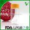 PET beverage round clear 100ml wide mouth plastic bottle