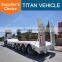 Titan 3 4 axles 50 60 tons semi gooseneck low bed trailer for sale in uk
