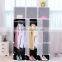 assembly almirah clear plastic,fashion bedroom almirah design with 6 cube and 2 wardrobe rack
