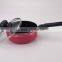 5Pcs Pink Mini Aluminum Non-Stick Cookware Set Removable Handles